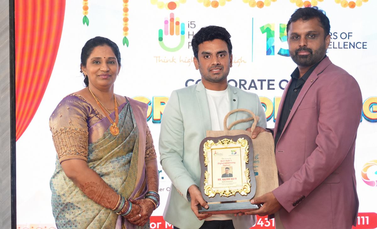 Best Web and Digital Marketing Partner award from i5 Housing and Properties 2026