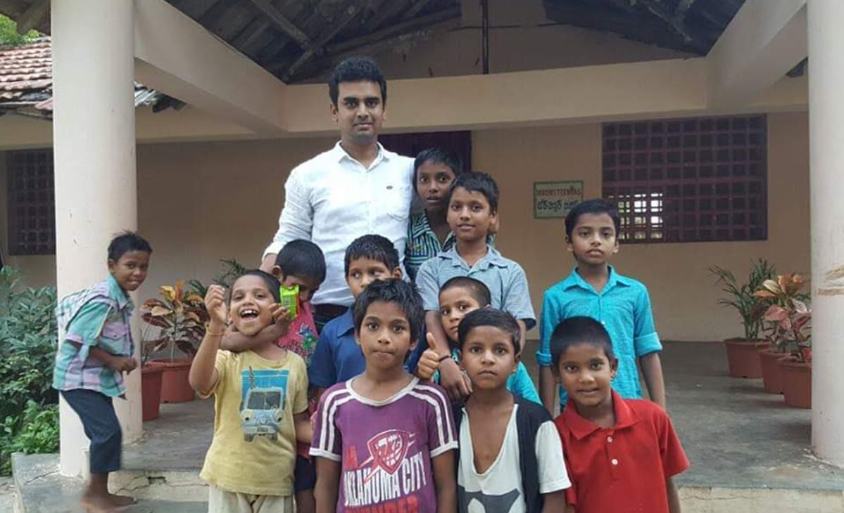 Food donation drive in Mogappair East