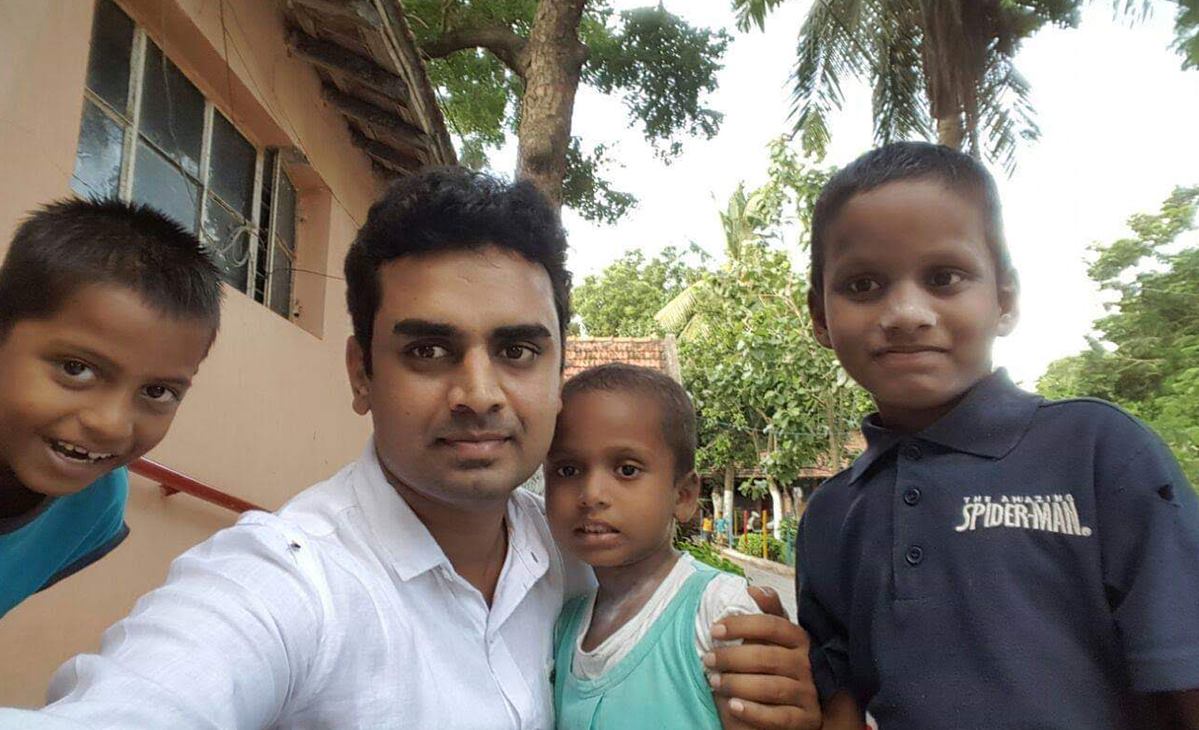 Food donation drive in Mogappair East