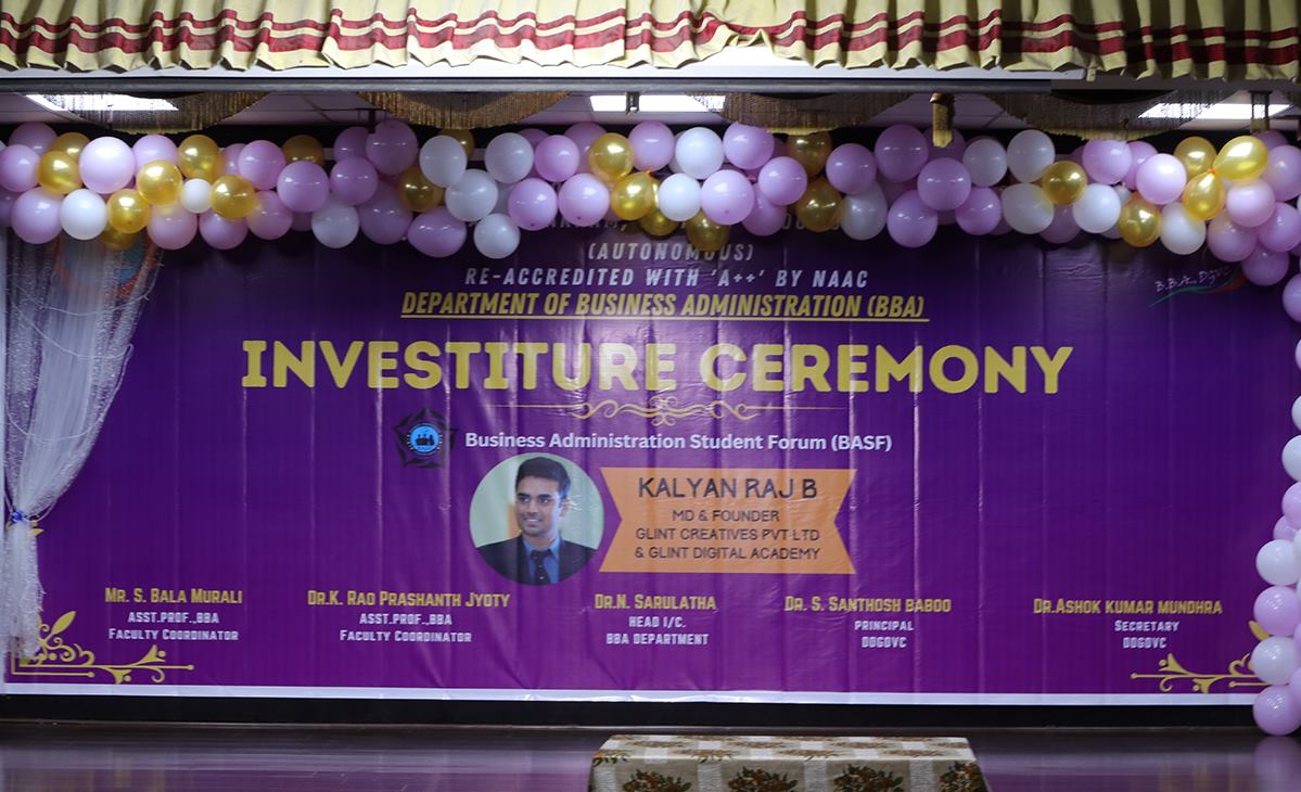 Chief Guest at DG Vaishnav College Chennai