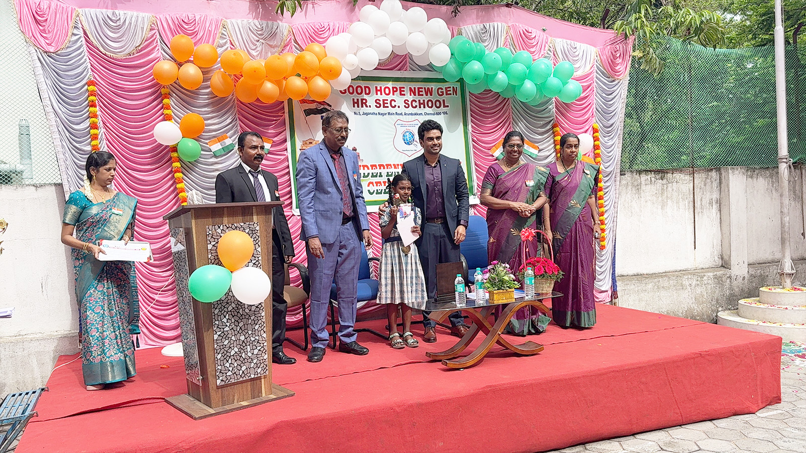 80th Independence Day celebration at Good
Hope New Gen Higher Secondary School, Chennai
