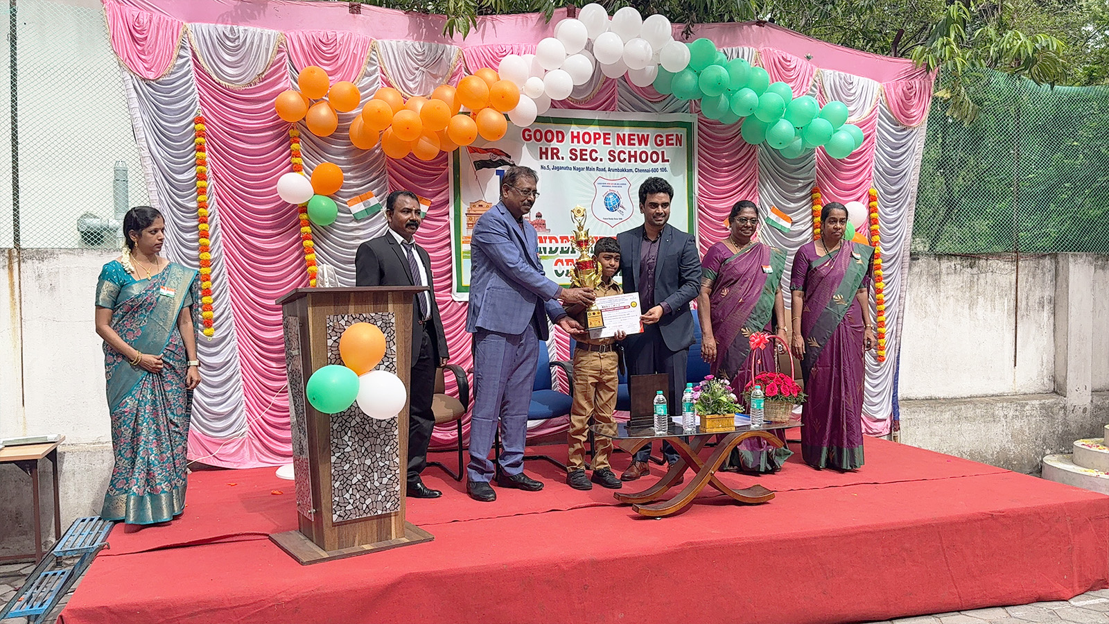 80th Independence Day celebration at Good
Hope New Gen Higher Secondary School, Chennai
