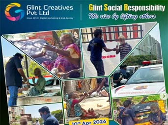 Glint Creatives CSR activities in Chennai – buttermilk distribution, hunger relief, and community support 2026