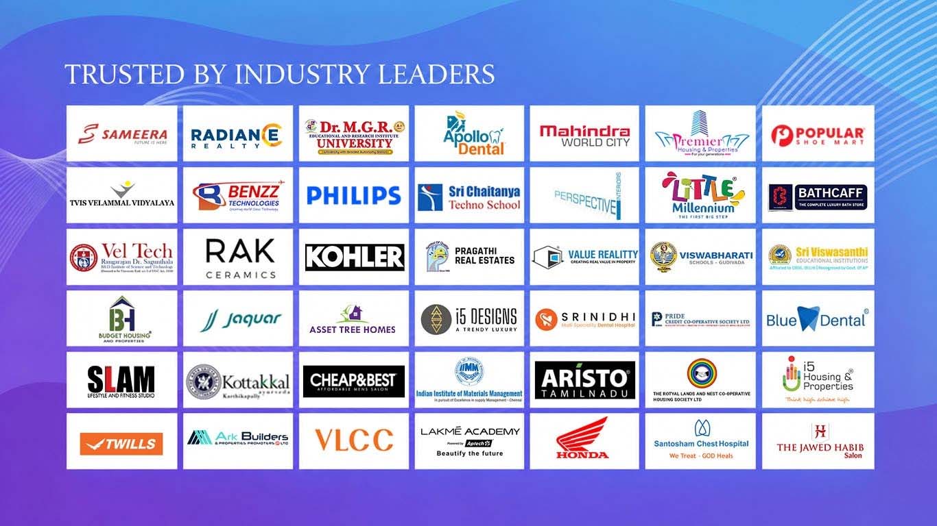 Glint Creatives Presenting some of our clients