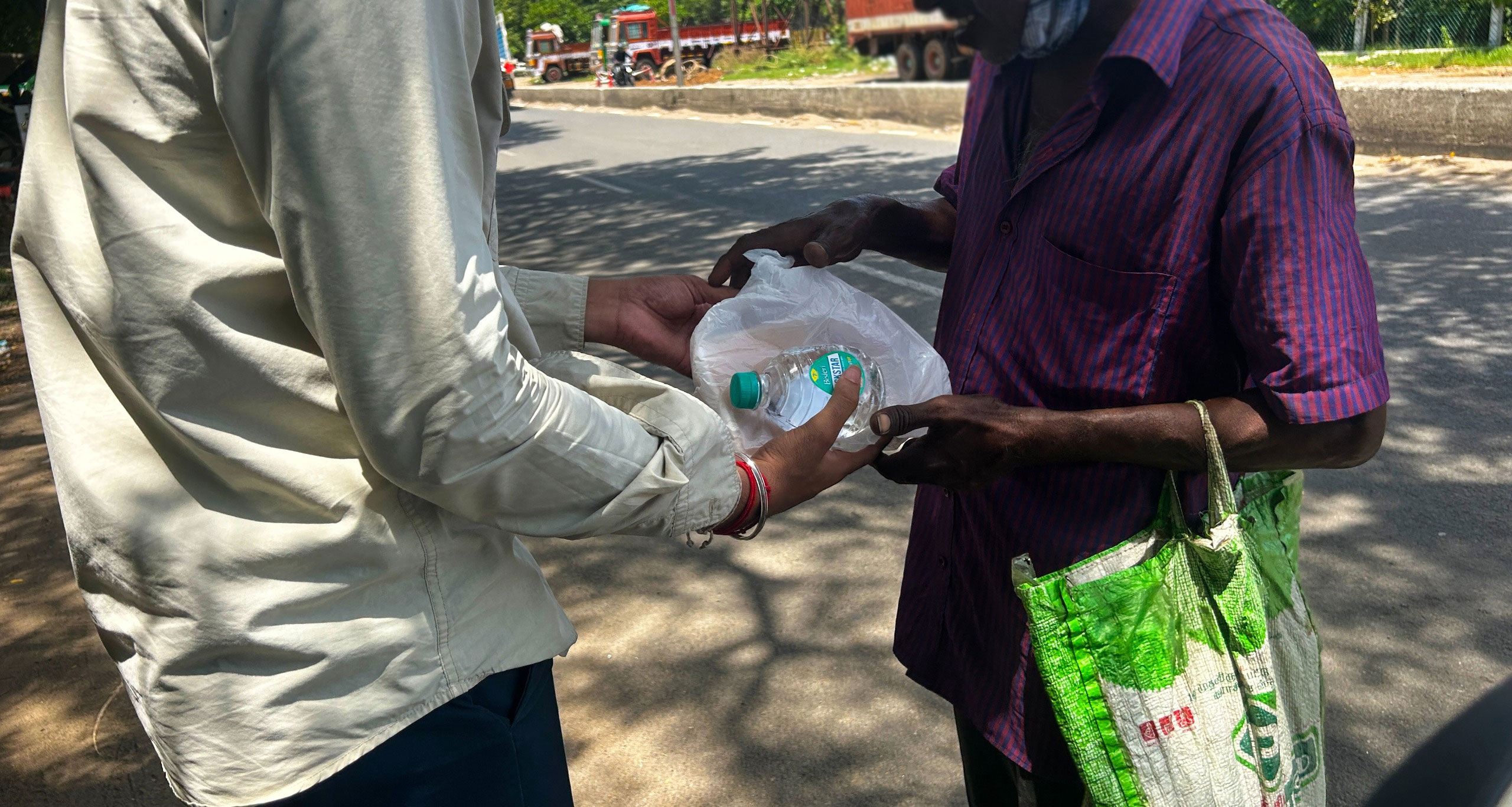 Food and Slippers Distribution – GSR Activity by Glint Creatives
